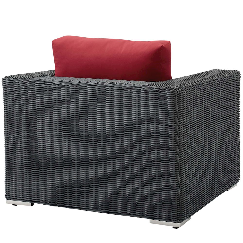 Summon Outdoor Patio Fabric Sunbrella Armchair. Picture 3