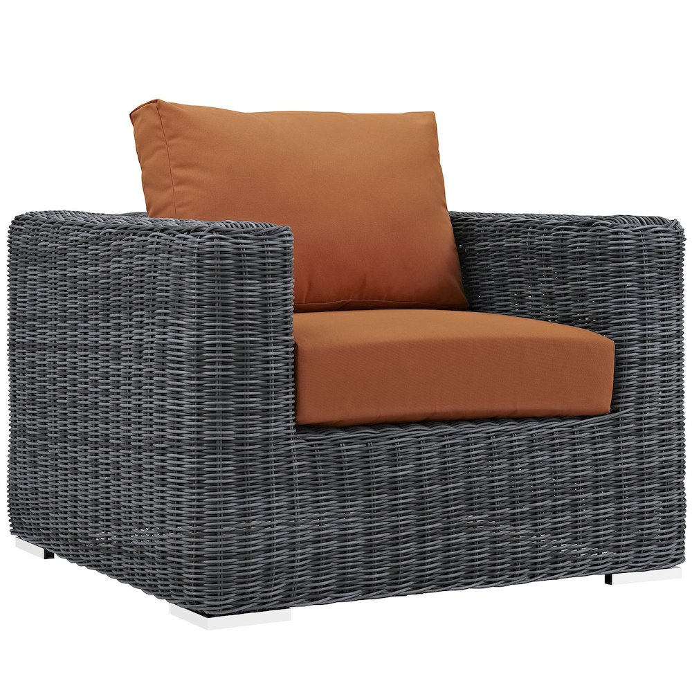 Summon Outdoor Patio Fabric Sunbrella Armchair. Picture 1