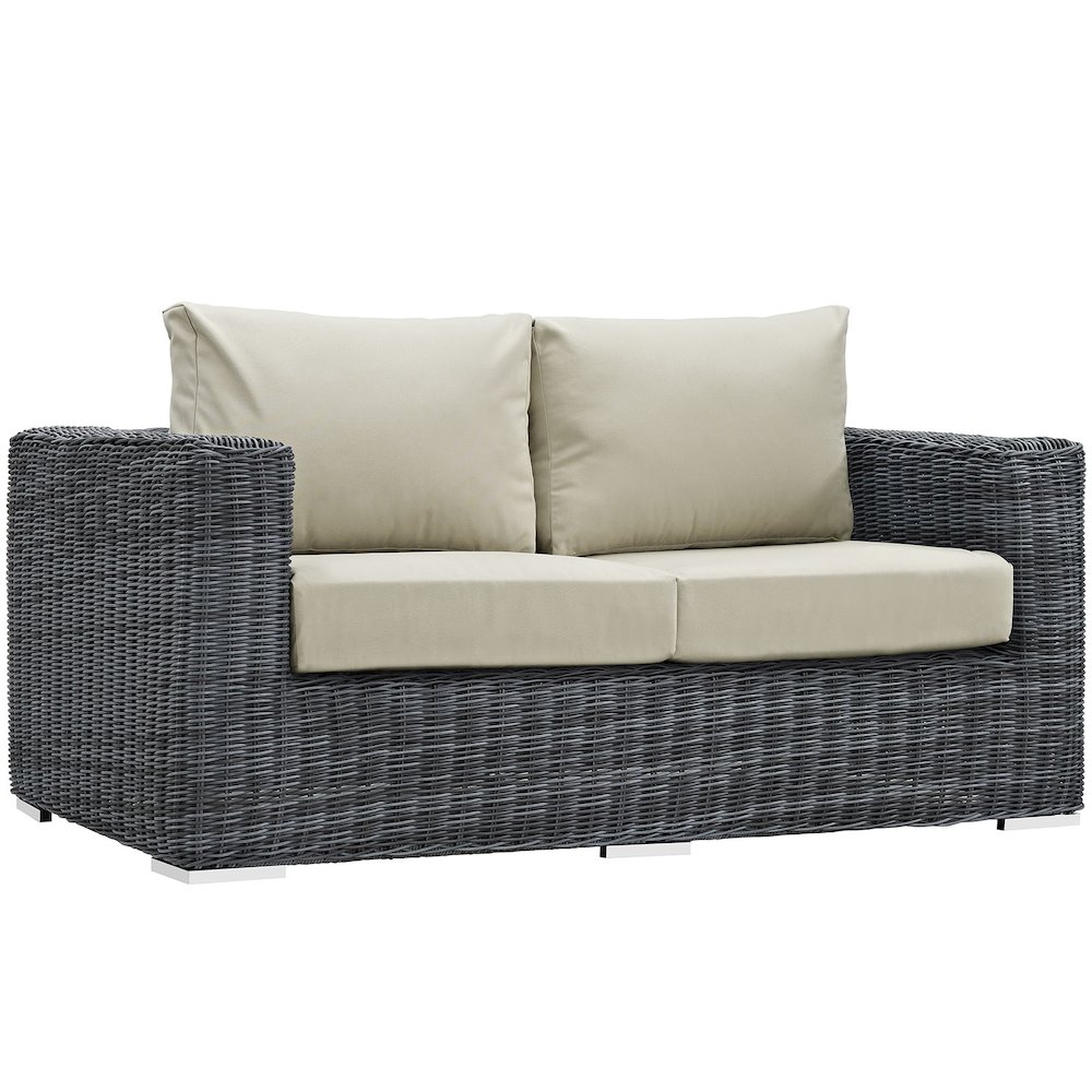 Summon Outdoor Patio Sunbrella Loveseat. Picture 1