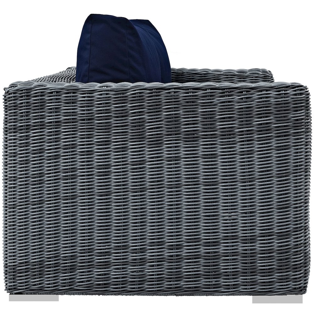 Summon Outdoor Patio Sunbrella Loveseat. Picture 2