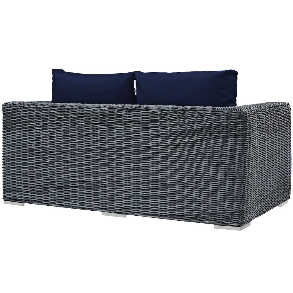 Summon Outdoor Patio Sunbrella Loveseat. Picture 3