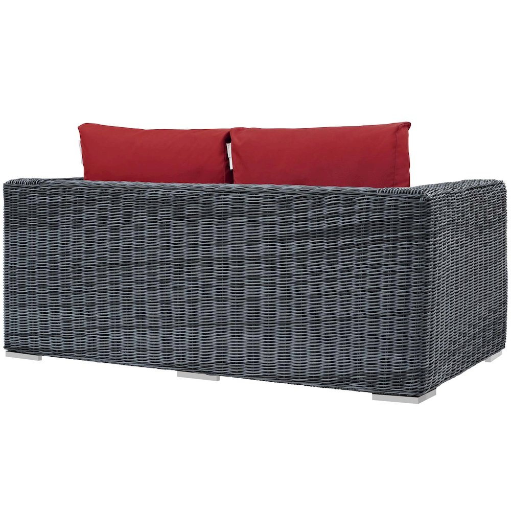 Summon Outdoor Patio Sunbrella Loveseat. Picture 3