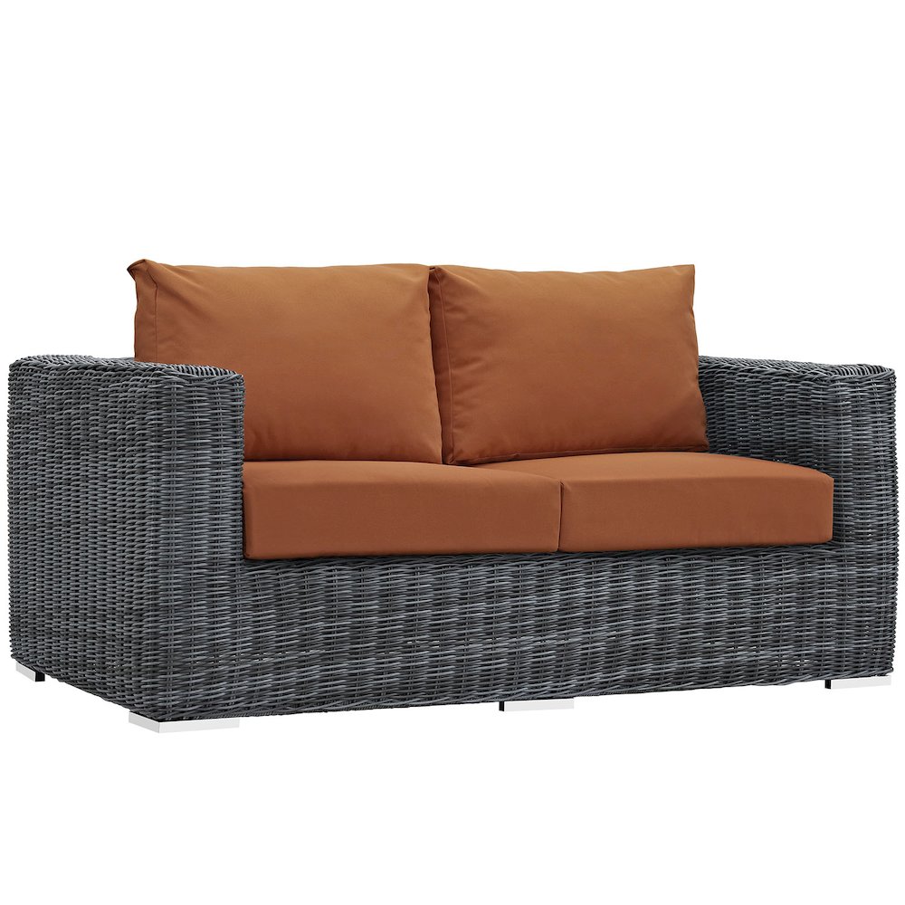 Summon Outdoor Patio Sunbrella Loveseat. Picture 1