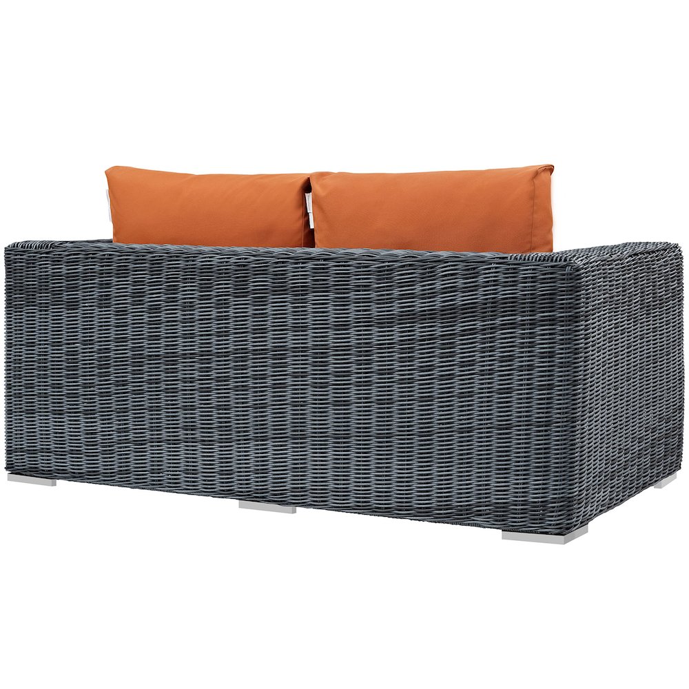 Summon Outdoor Patio Sunbrella Loveseat. Picture 3