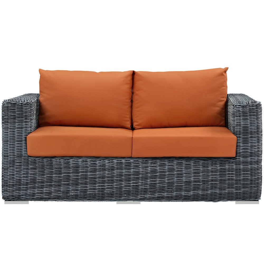 Summon Outdoor Patio Sunbrella Loveseat. Picture 4