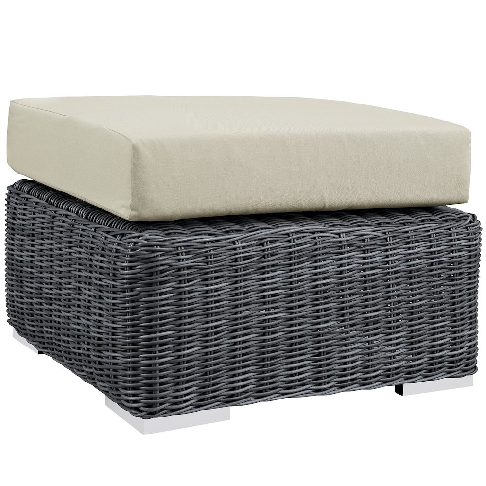 Summon Outdoor Patio Sunbrella Ottoman. Picture 1