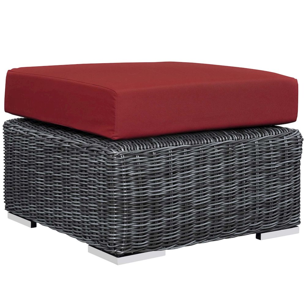Summon Outdoor Patio Sunbrella Ottoman. Picture 1