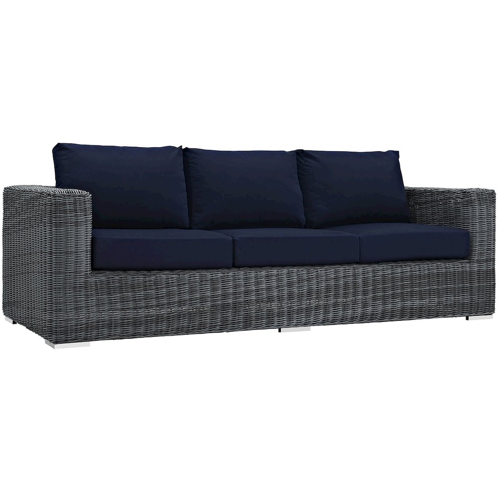Summon Outdoor Patio Sunbrella Sofa. Picture 1