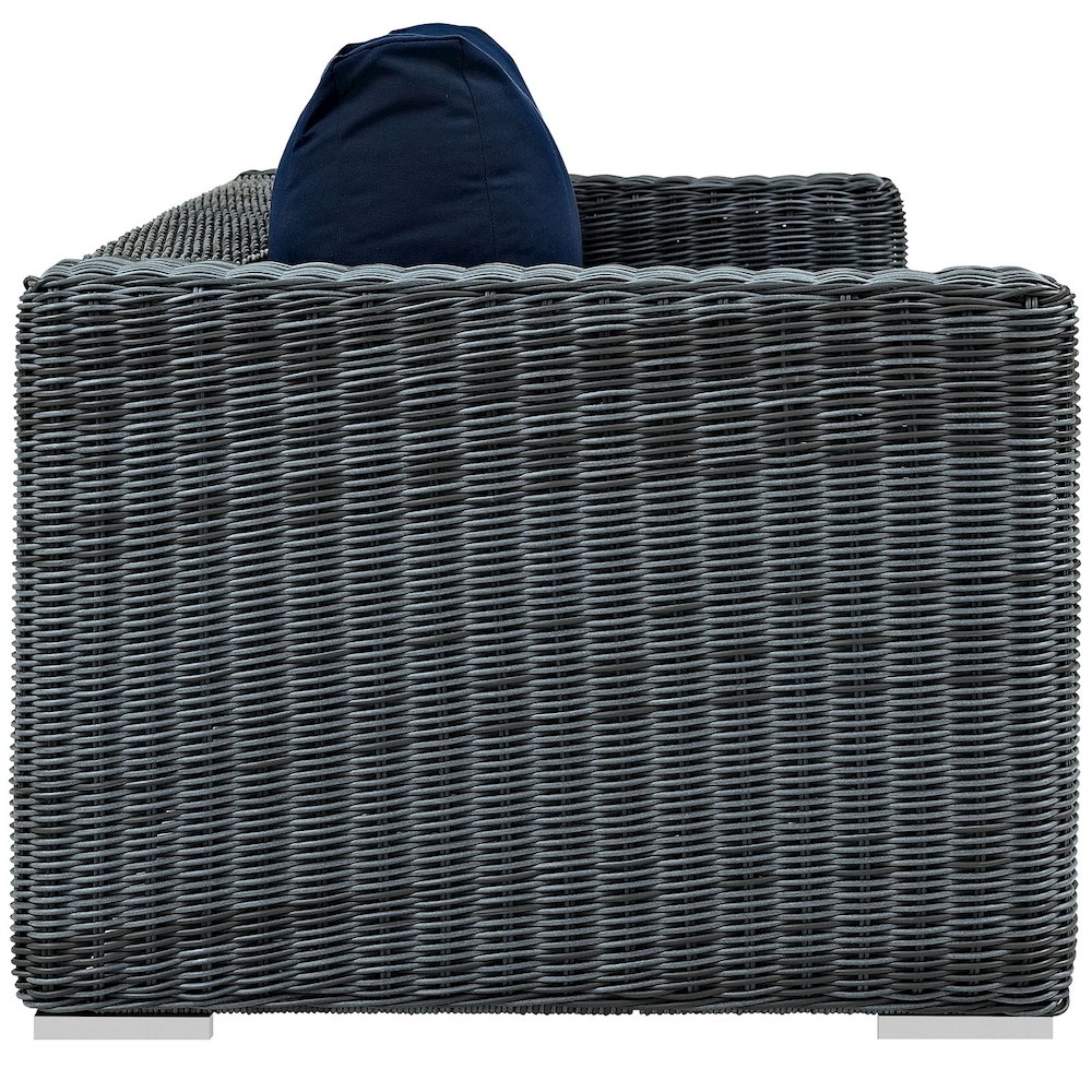Summon Outdoor Patio Sunbrella Sofa. Picture 2