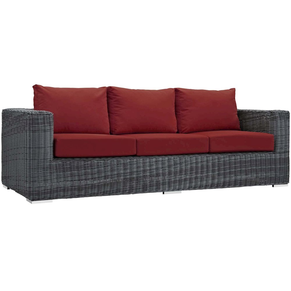 Summon Outdoor Patio Sunbrella Sofa. Picture 1