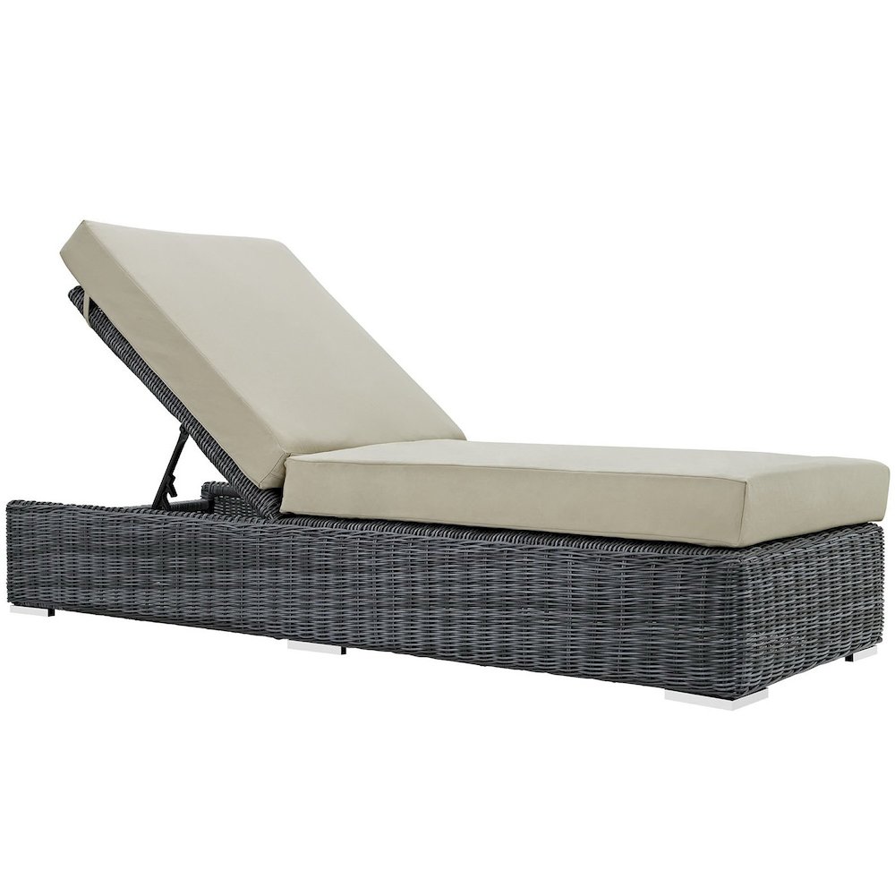 Summon Outdoor Patio Sunbrella Chaise Lounge. Picture 1