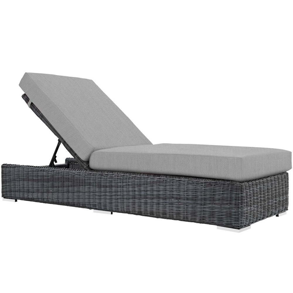 Summon Outdoor Patio Sunbrella Chaise Lounge. Picture 1