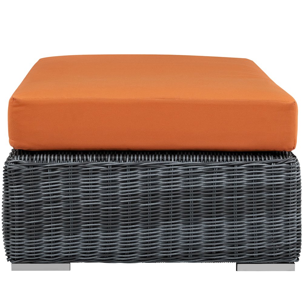 Summon Outdoor Patio Sunbrella Rectangle Ottoman. Picture 3