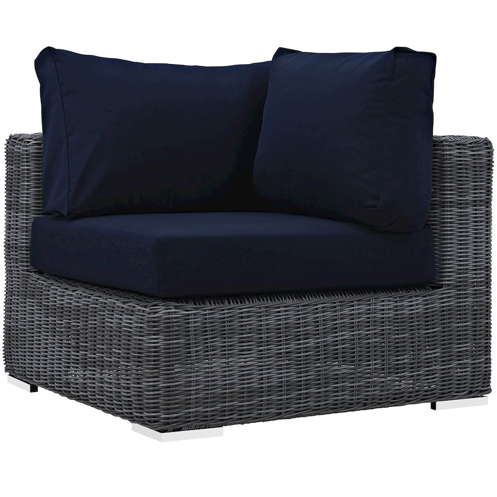 Summon 5 Piece Outdoor Patio Sunbrella Sectional Set. Picture 5
