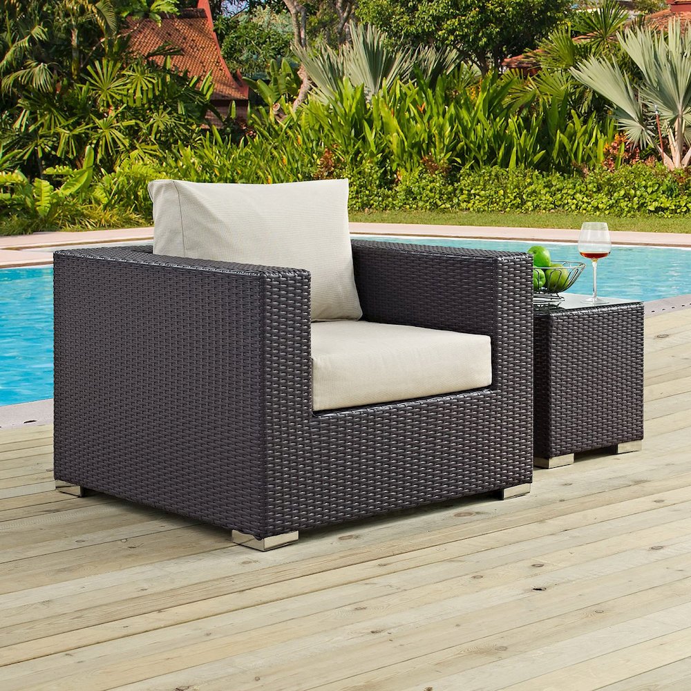 Convene Outdoor Patio Armchair. Picture 4