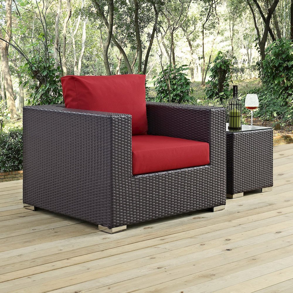 Convene Outdoor Patio Armchair. Picture 4