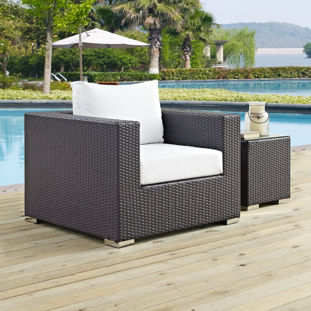 Convene Outdoor Patio Armchair. Picture 4