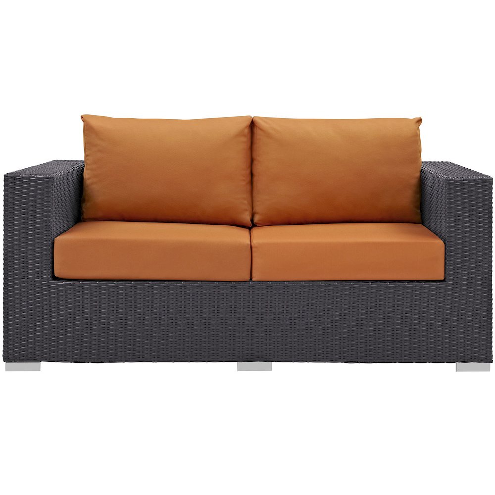 Convene Outdoor Patio Loveseat. Picture 4