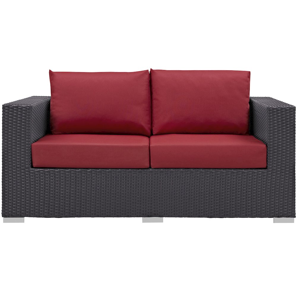 Convene Outdoor Patio Loveseat. Picture 4