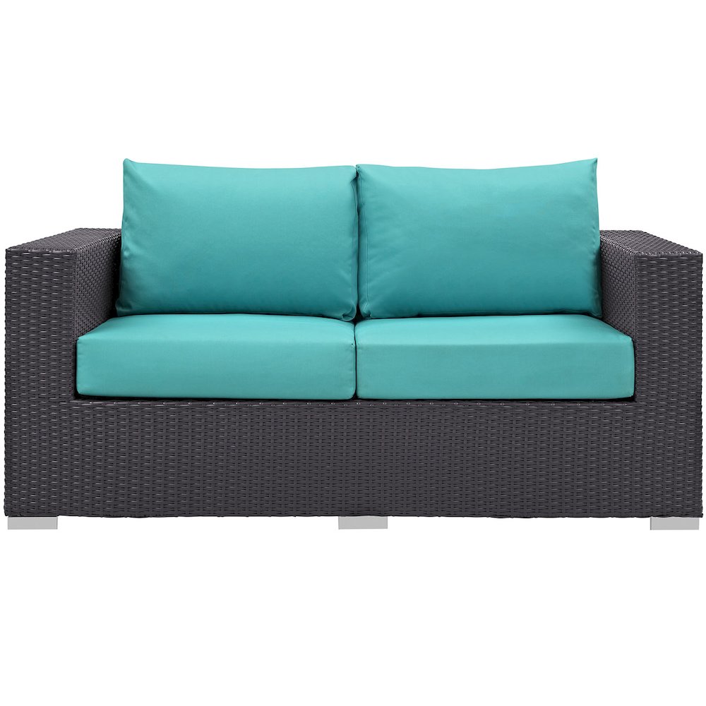 Convene Outdoor Patio Loveseat. Picture 4