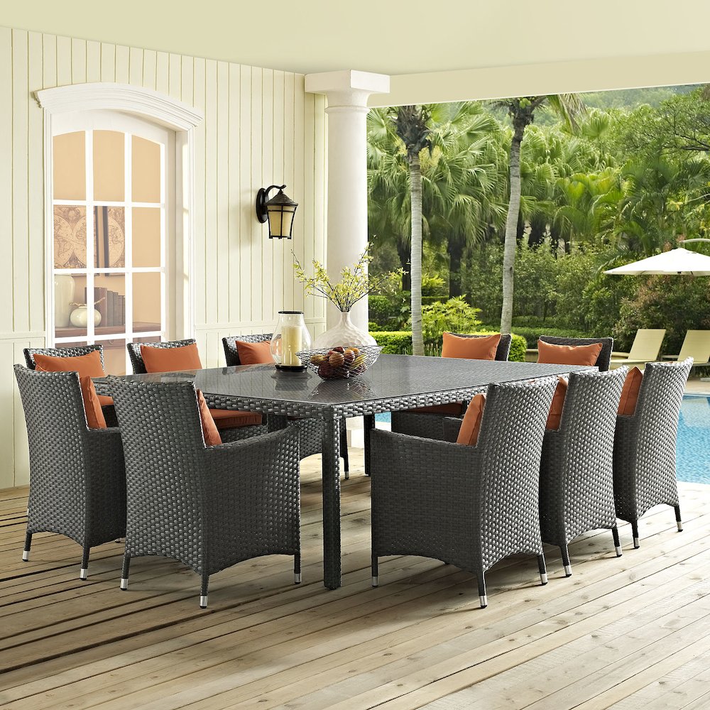 Sojourn 90" Outdoor Patio Dining Table. Picture 2