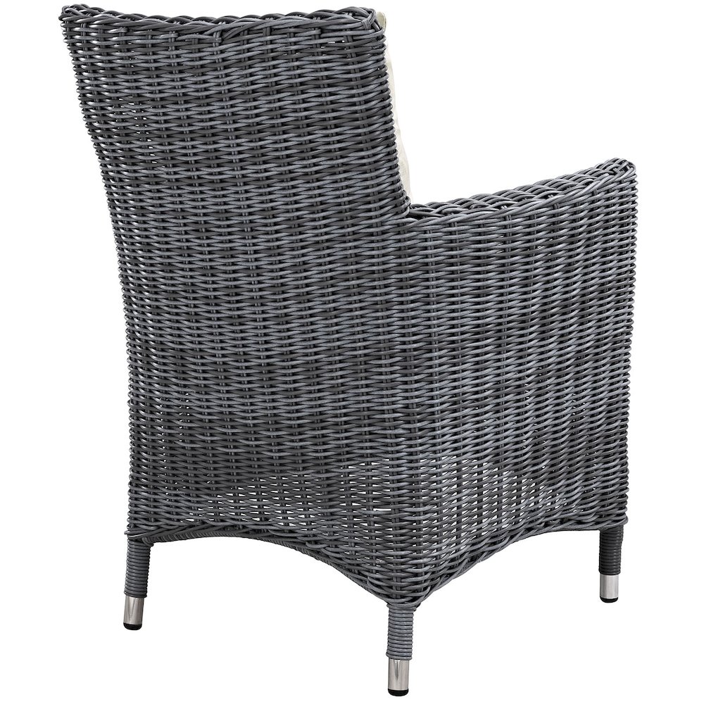 Summon Dining Outdoor Patio Sunbrella Armchair. Picture 3