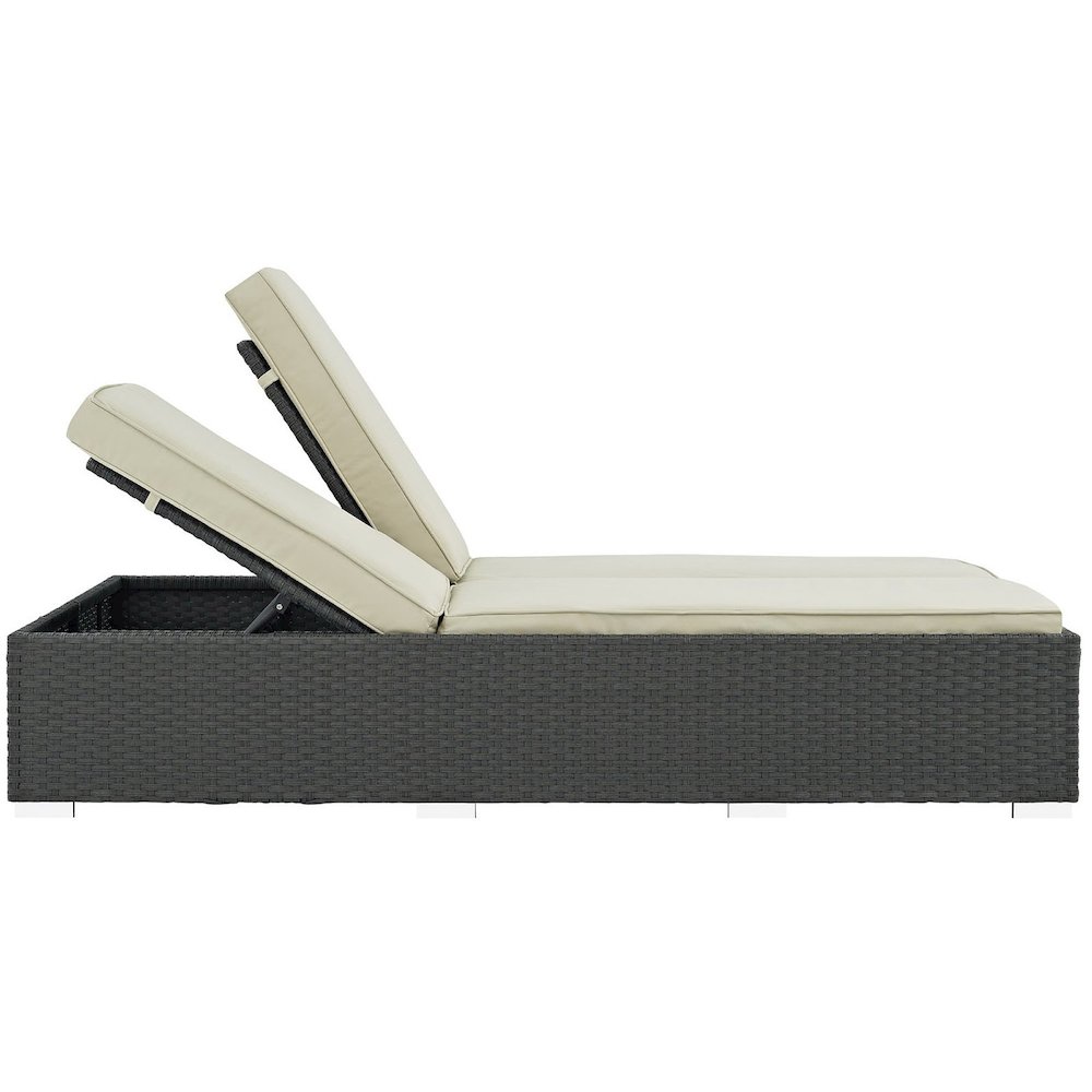 Sojourn Outdoor Patio Sunbrella Double Chaise. Picture 2