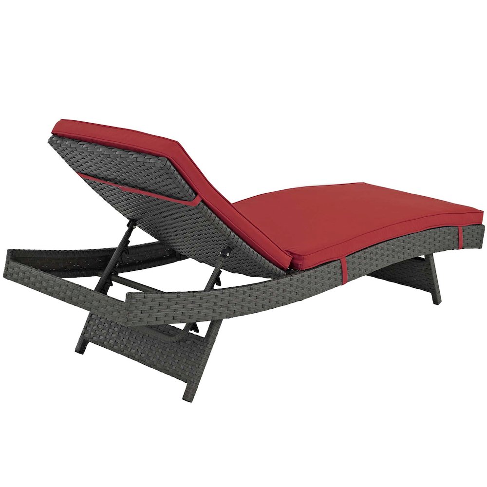 Sojourn Outdoor Patio Sunbrella Chaise. Picture 3