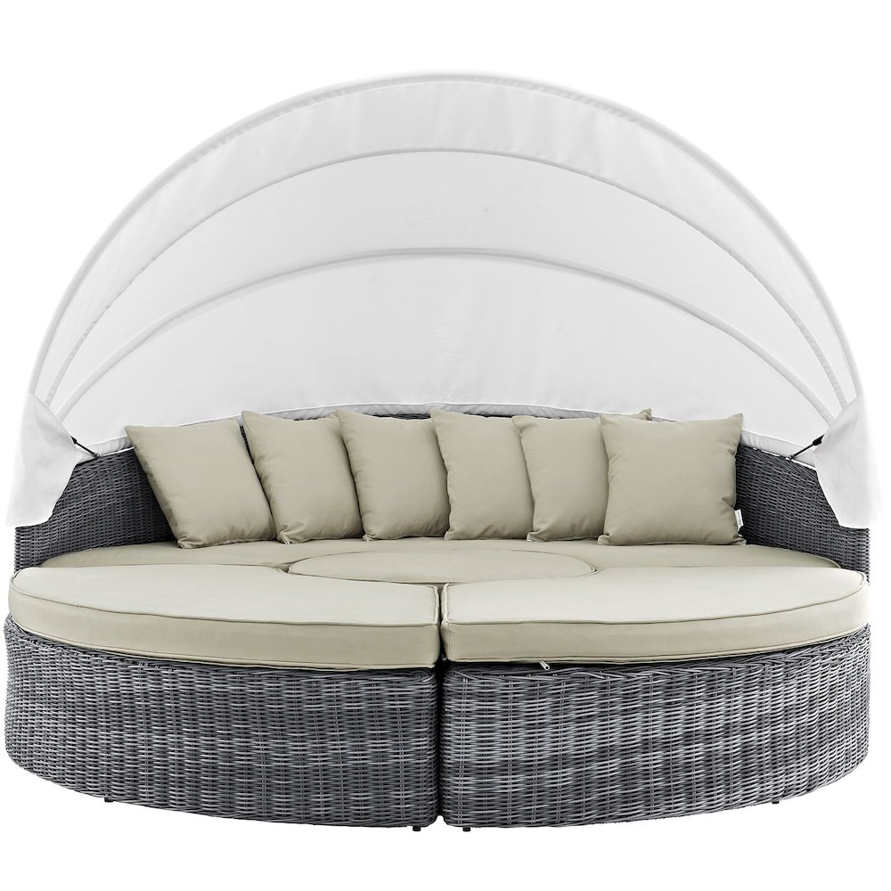 Summon Canopy Outdoor Patio Sunbrella Daybed. Picture 4