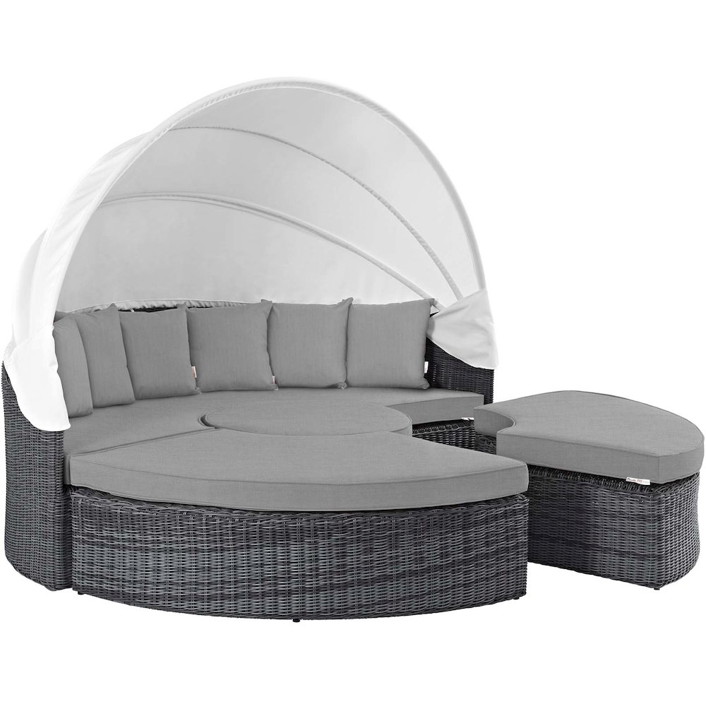 Summon Canopy Outdoor Patio Sunbrella Daybed. Picture 1