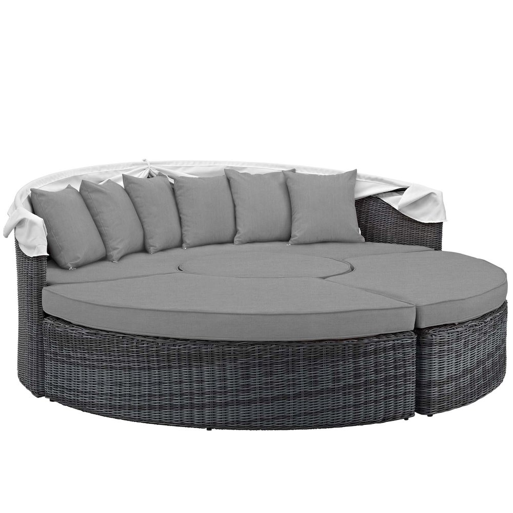 Summon Canopy Outdoor Patio Sunbrella Daybed. Picture 3