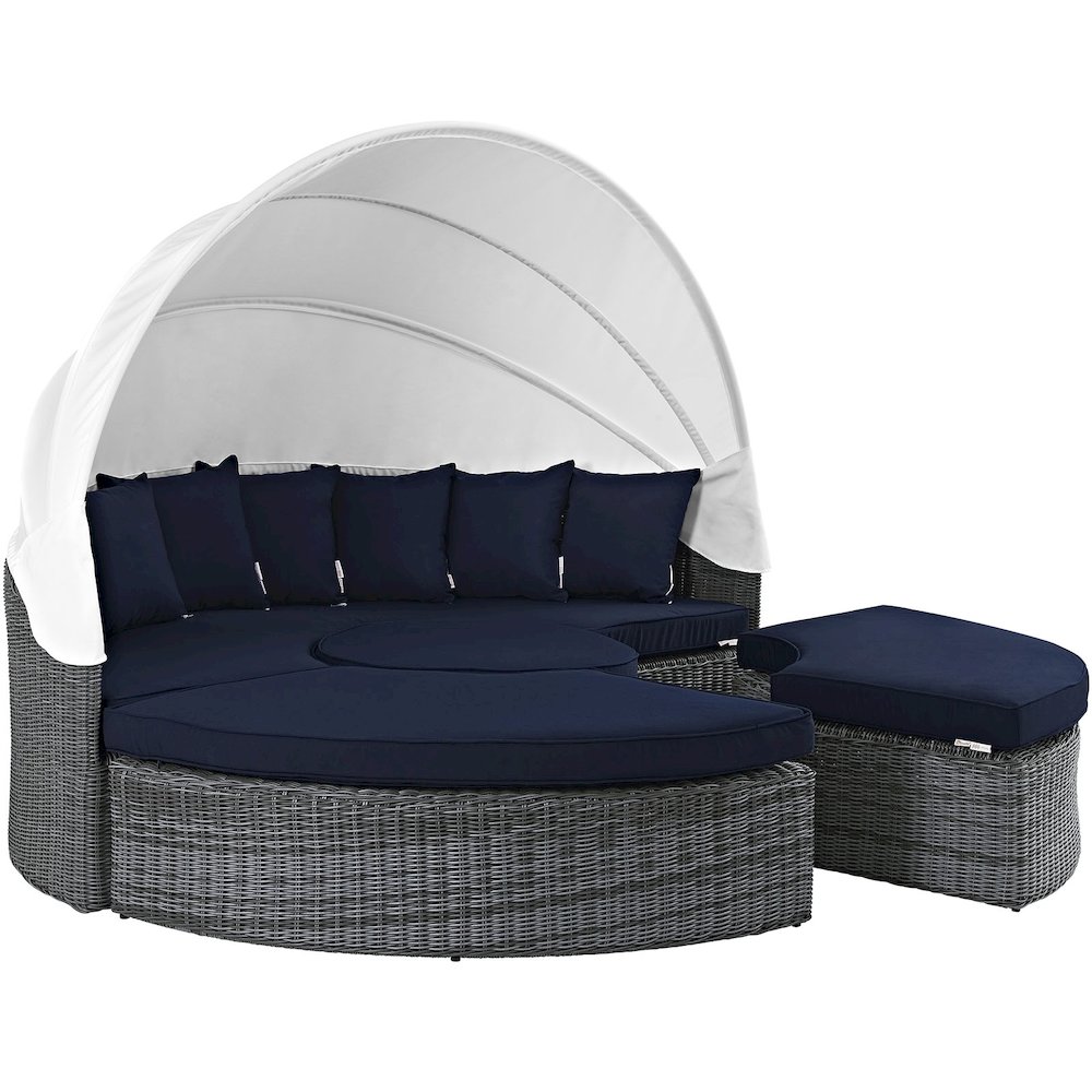 Summon Canopy Outdoor Patio Sunbrella Daybed. Picture 2