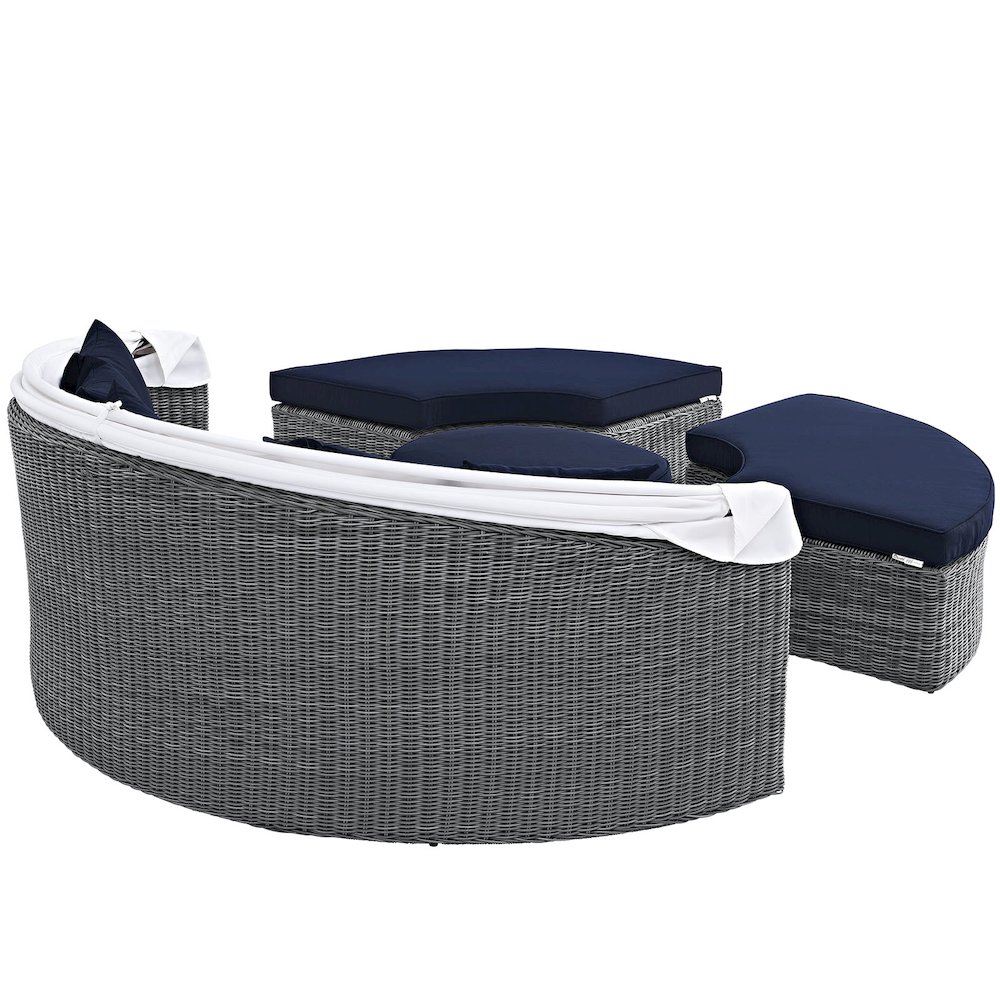 Summon Canopy Outdoor Patio Sunbrella Daybed. Picture 5