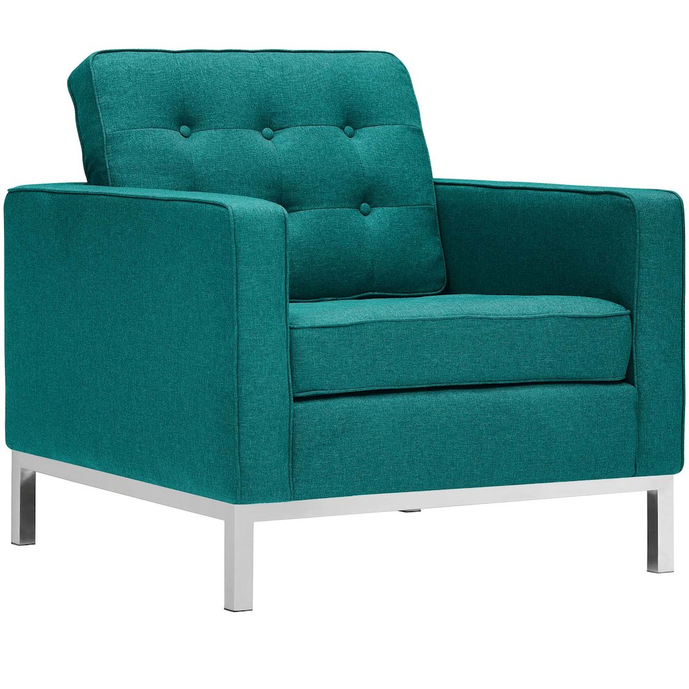 Loft Upholstered Fabric Armchair. Picture 1