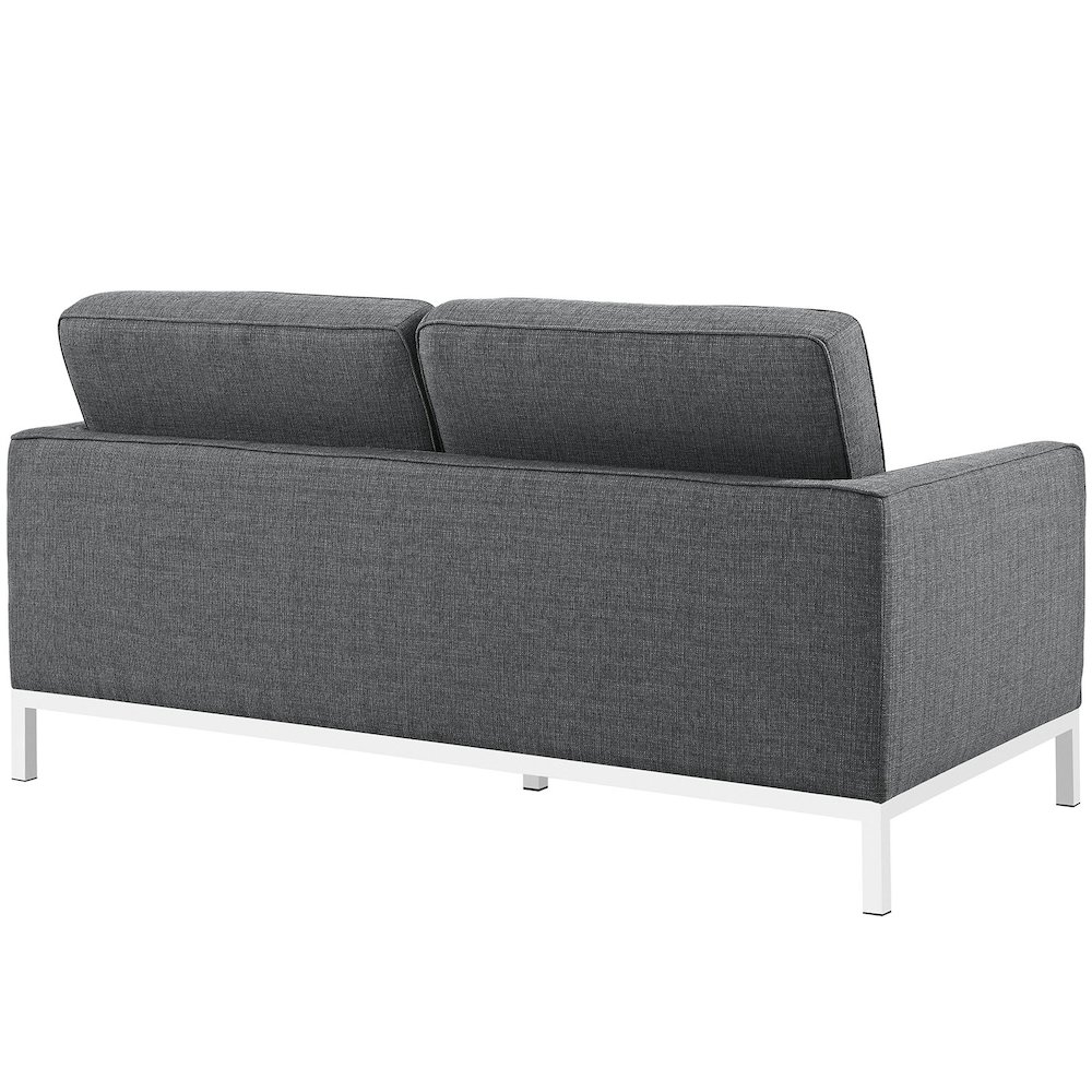 Loft Upholstered Fabric Loveseat. Picture 2
