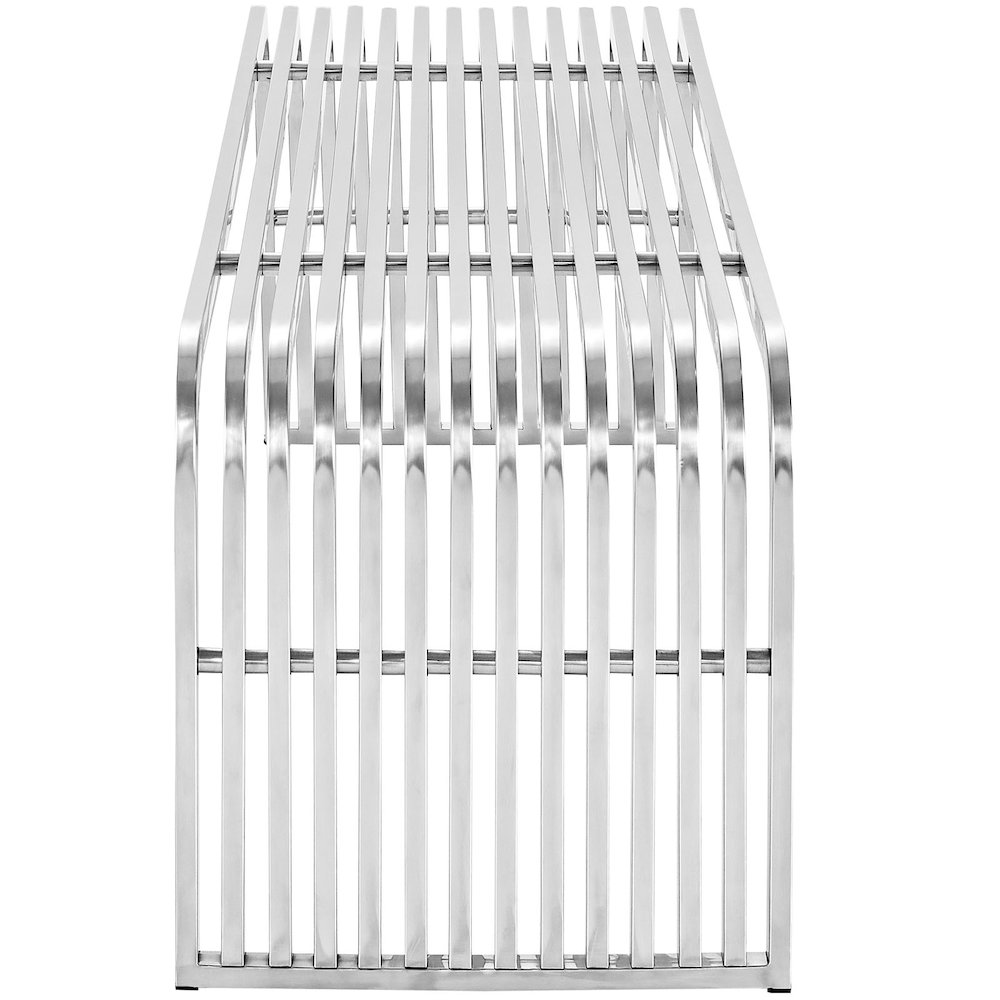 Pipe 60" Stainless Steel Bench. Picture 2
