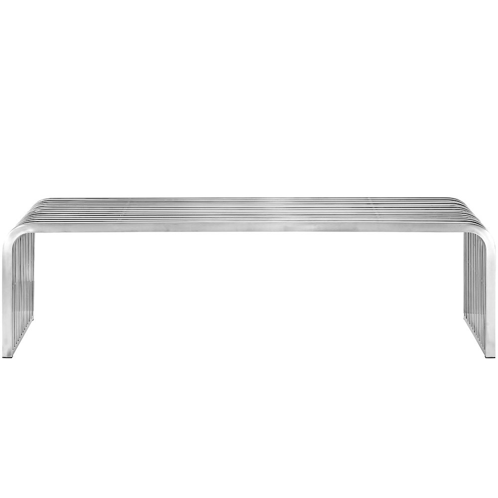 Pipe 60" Stainless Steel Bench. Picture 3