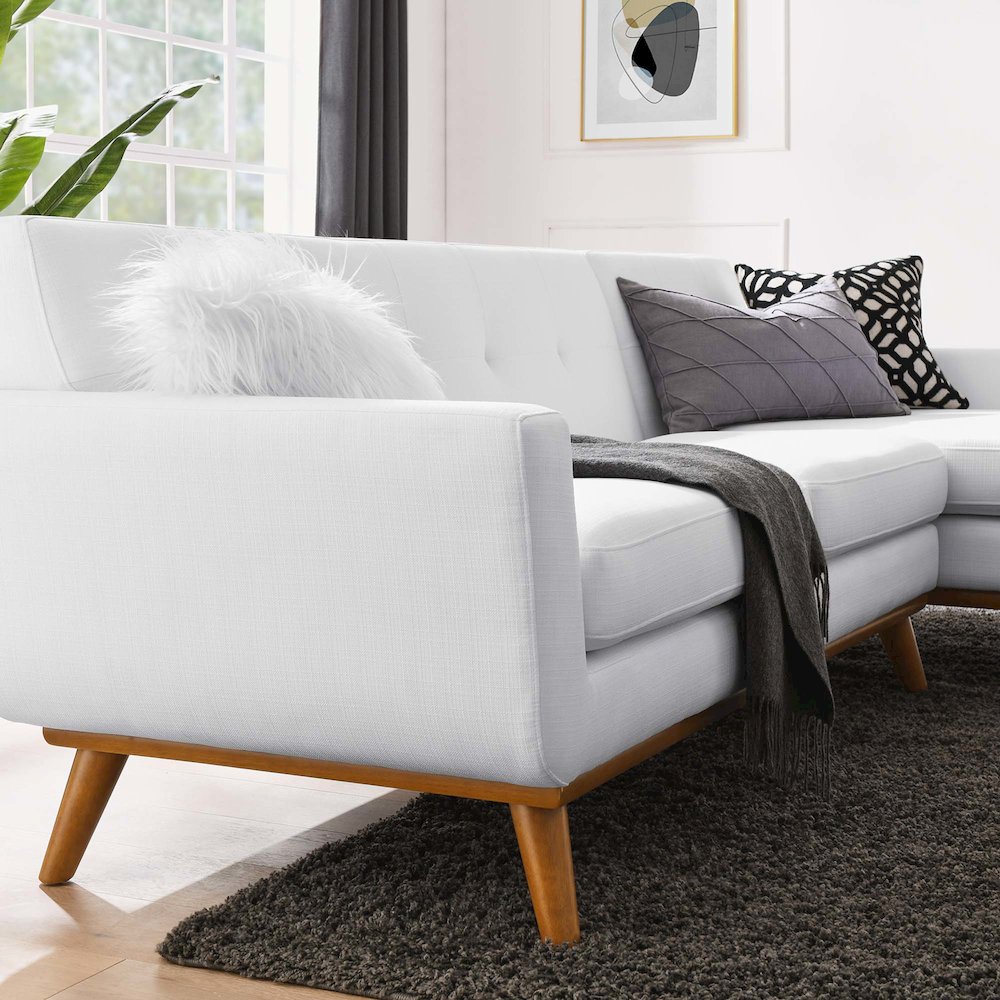 Engage Right-Facing Upholstered Fabric Sectional Sofa. Picture 11