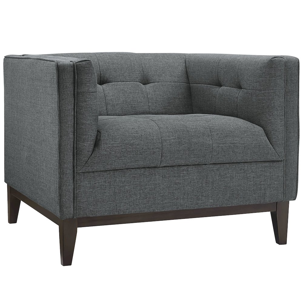 Serve Upholstered Fabric Armchair. Picture 1