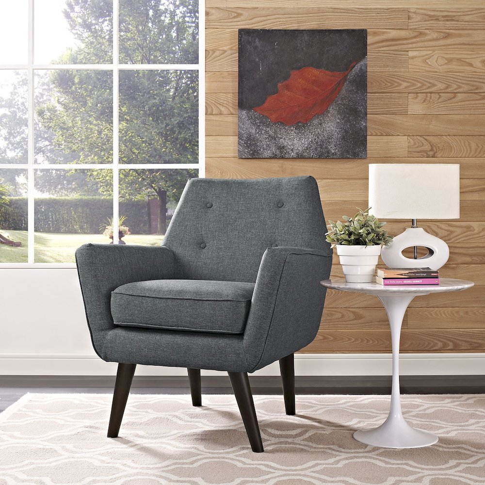 Posit Upholstered Fabric Armchair. Picture 5