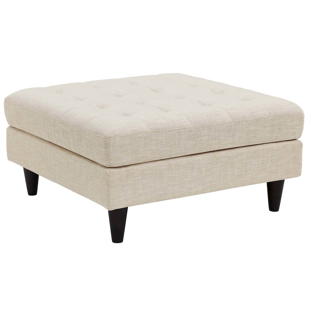 Empress Upholstered Fabric Large Ottoman. Picture 1