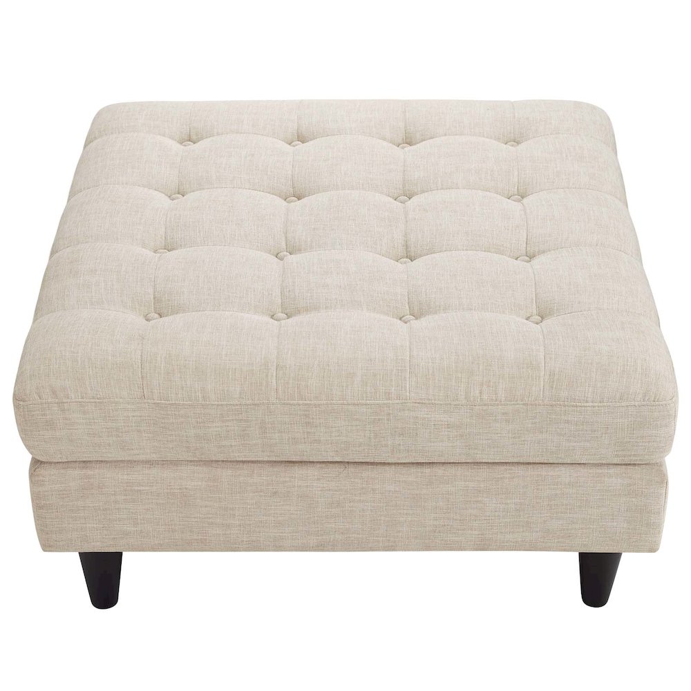 Empress Upholstered Fabric Large Ottoman. Picture 2