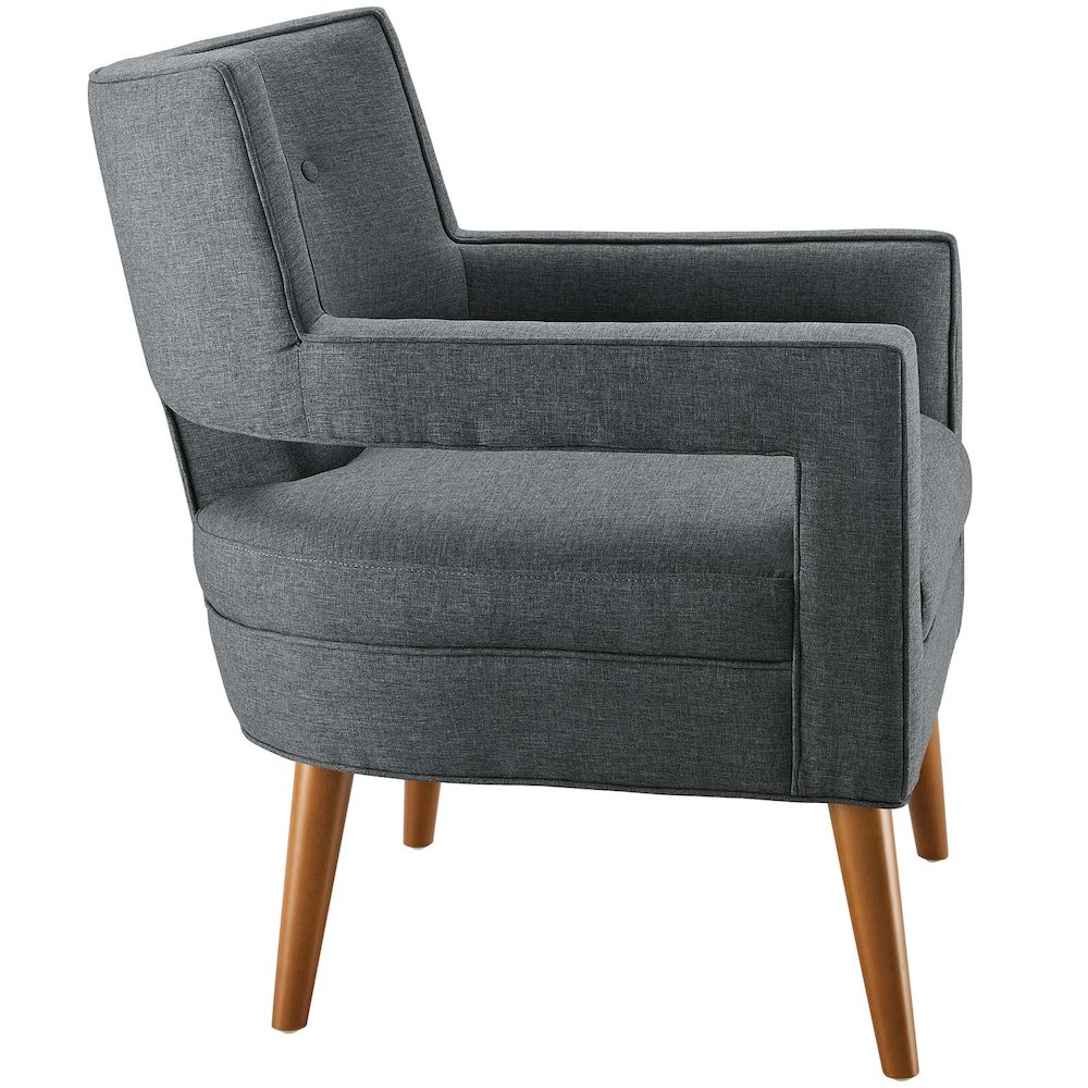 Sheer Upholstered Fabric Armchair. Picture 2