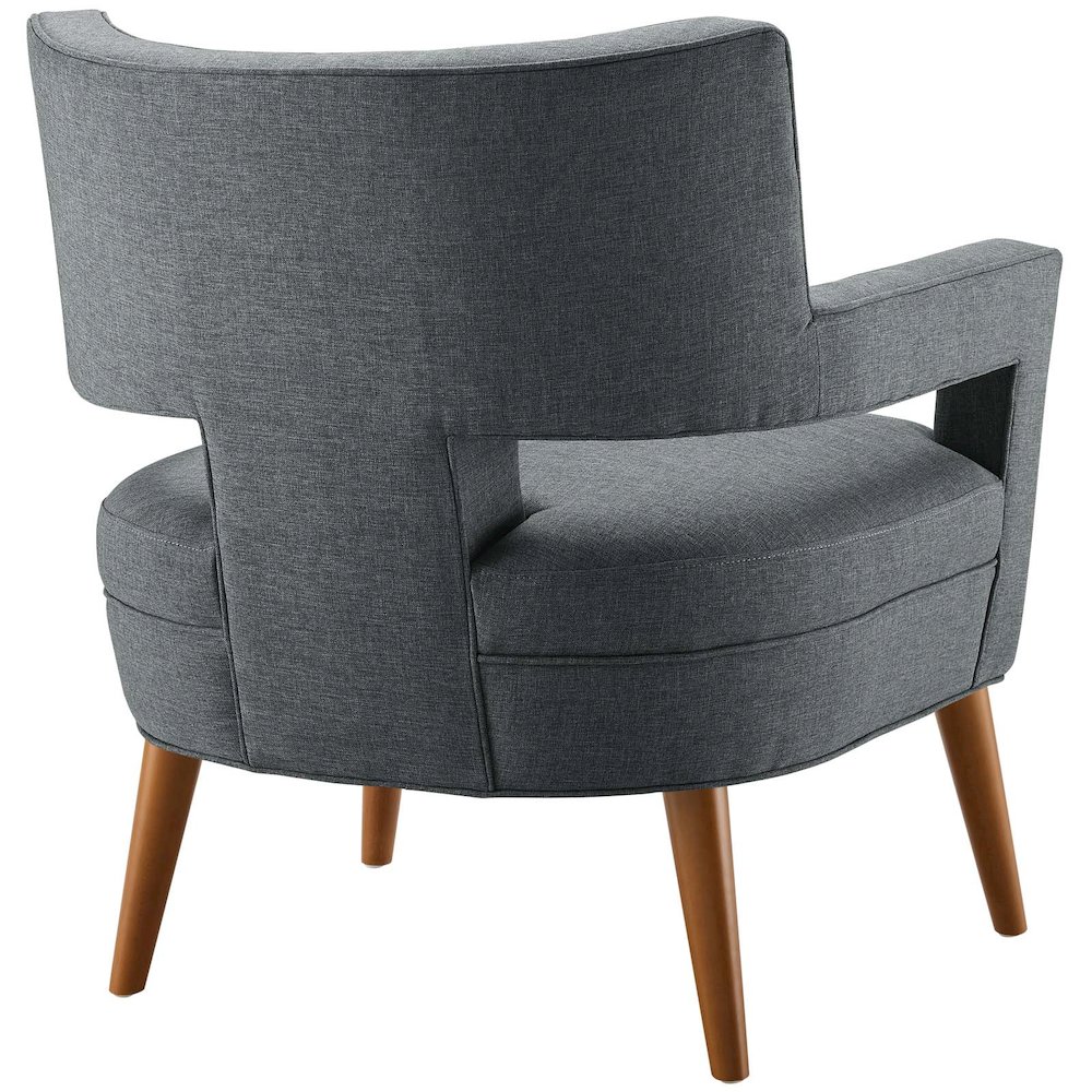Sheer Upholstered Fabric Armchair. Picture 3