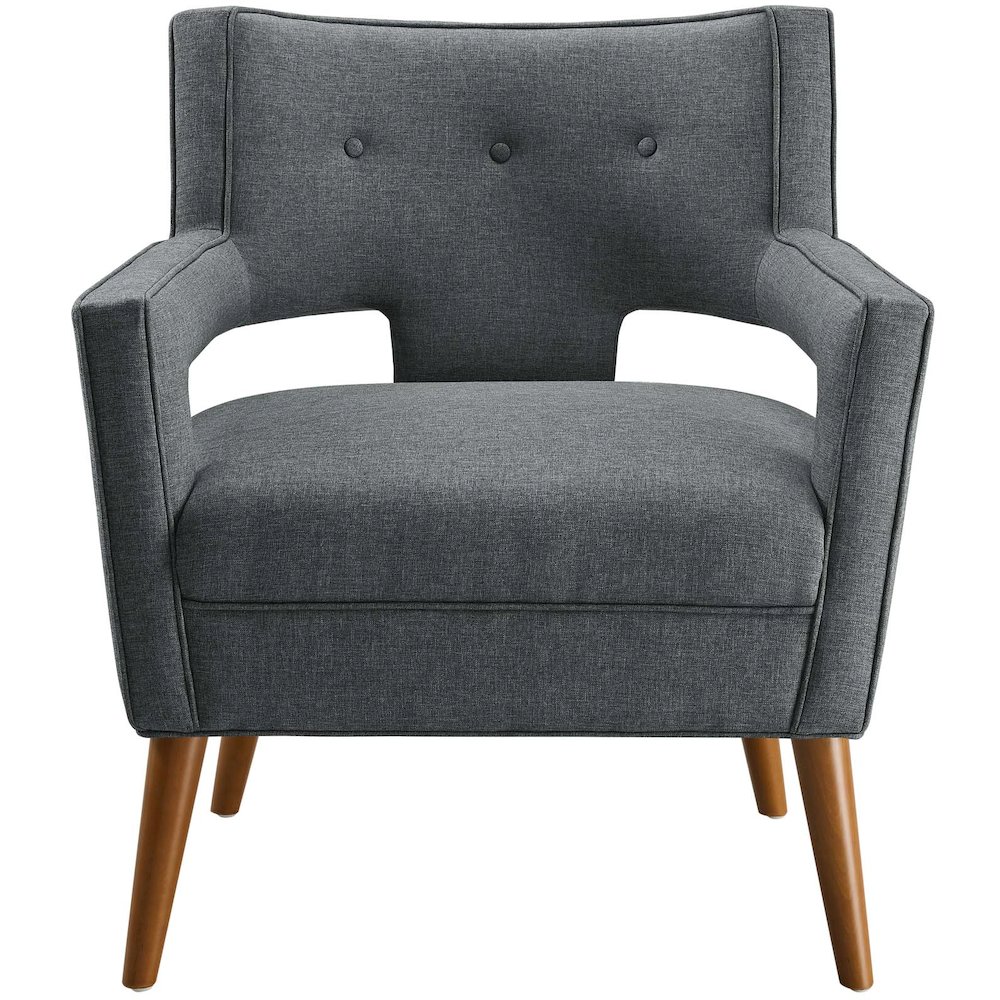 Sheer Upholstered Fabric Armchair. Picture 4