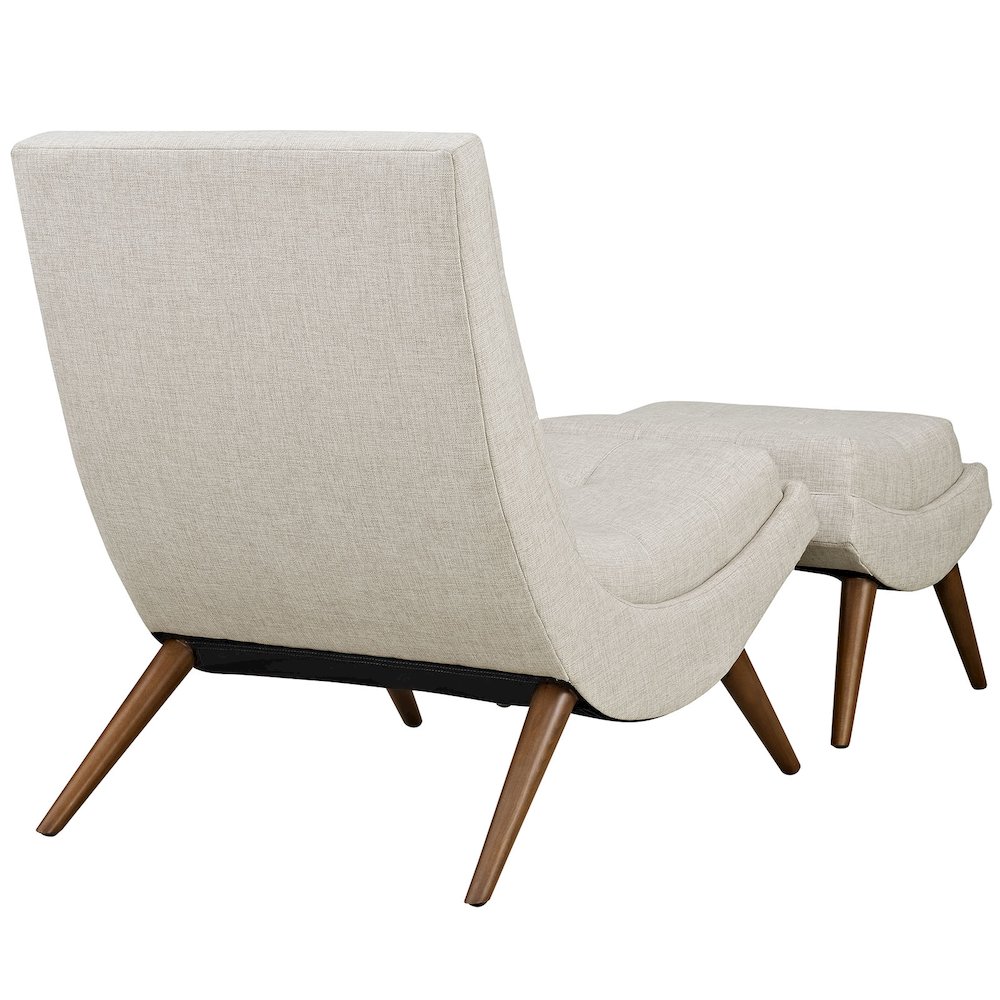 Ramp Upholstered Fabric Lounge Chair Set. Picture 3