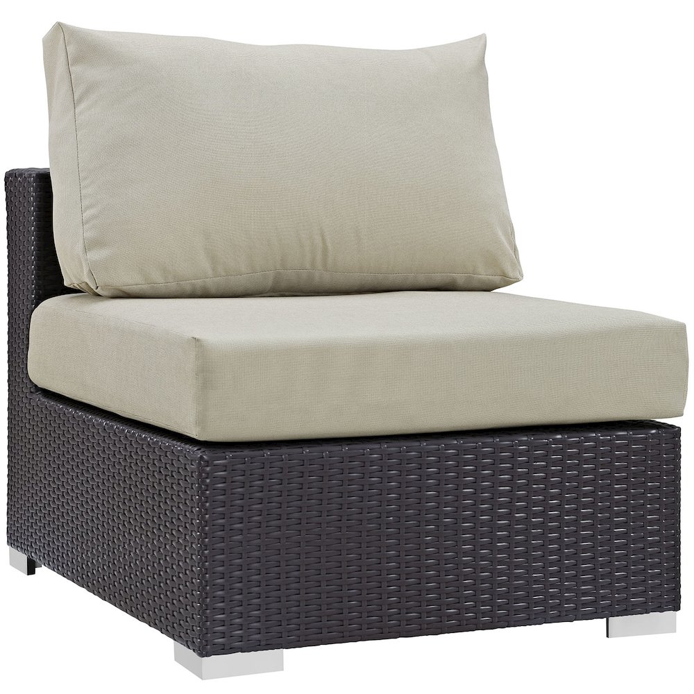 Convene 7 Piece Outdoor Patio Sectional Set. Picture 6
