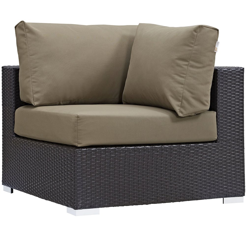 Convene 5 Piece Outdoor Patio Sectional Set. Picture 5