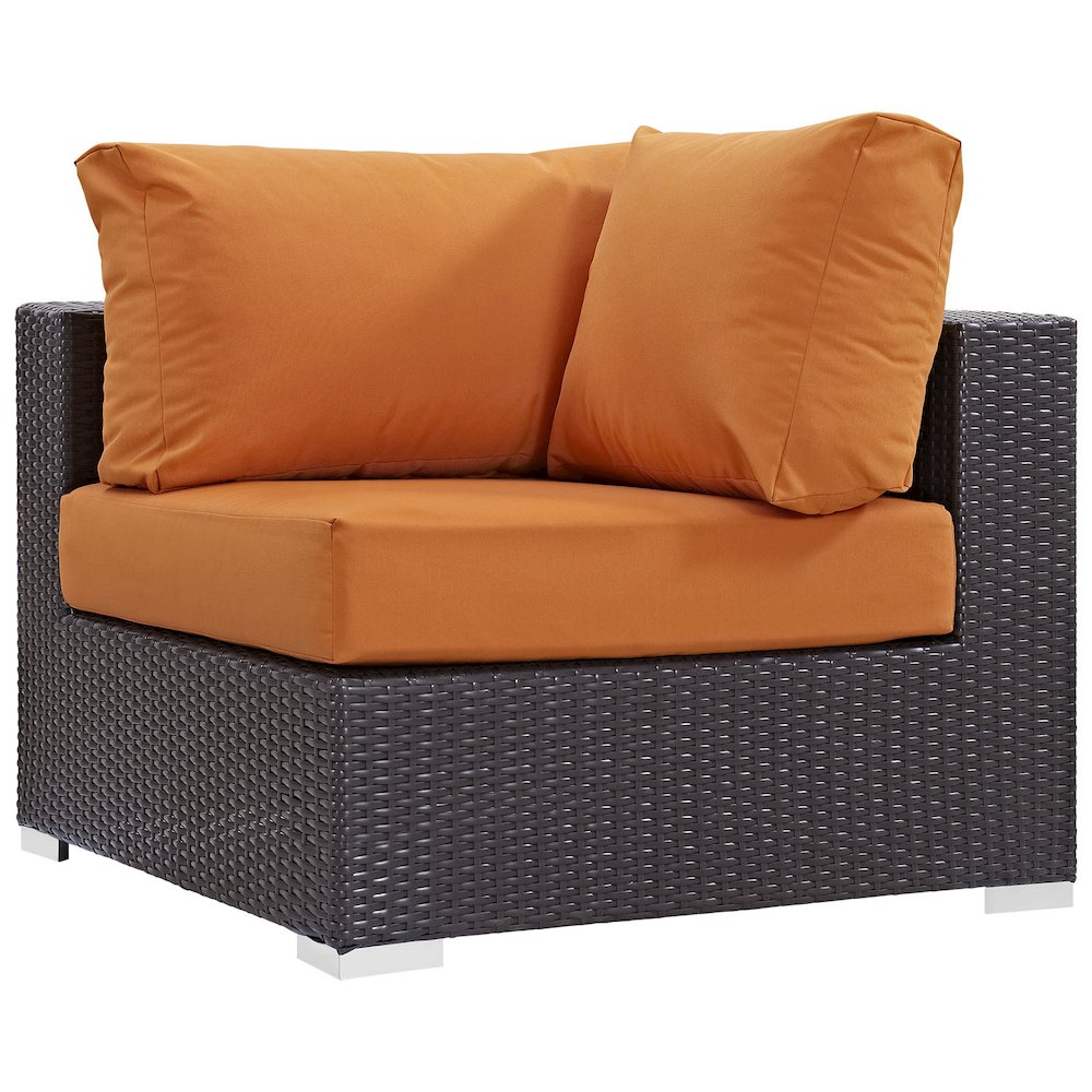 Convene 5 Piece Outdoor Patio Sectional Set. Picture 5