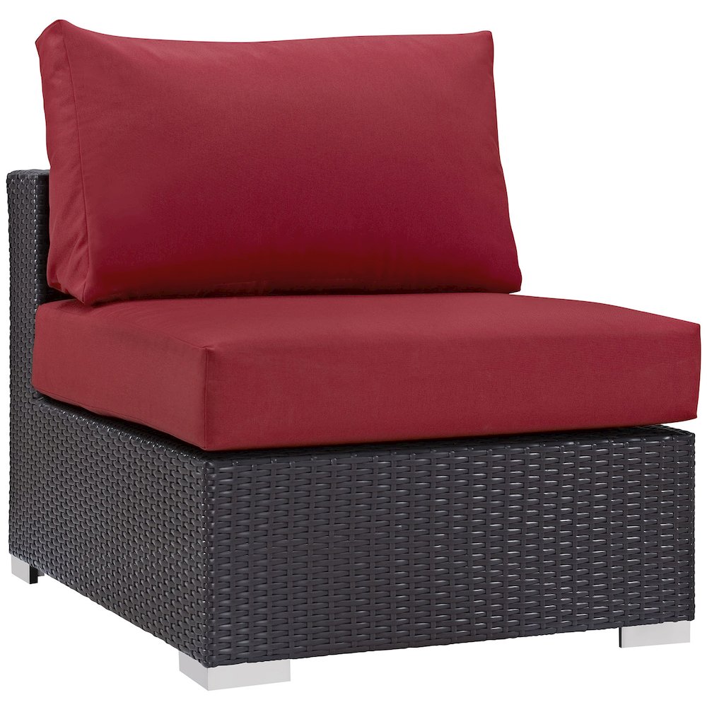 Convene 5 Piece Outdoor Patio Sectional Set. Picture 4